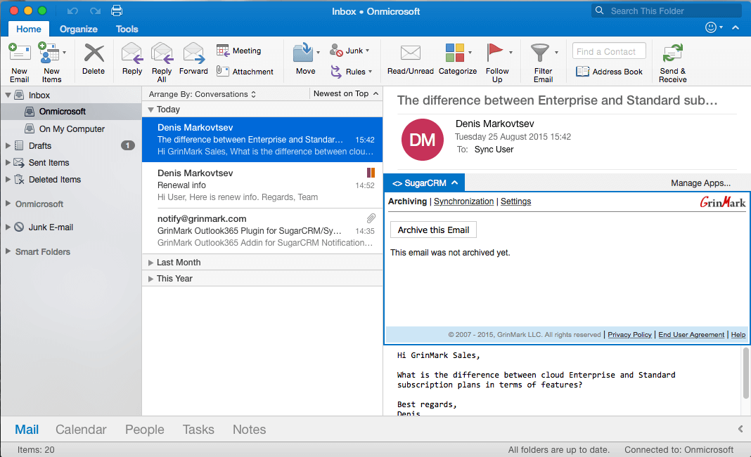 move emails to folder outlook for mac automatically
